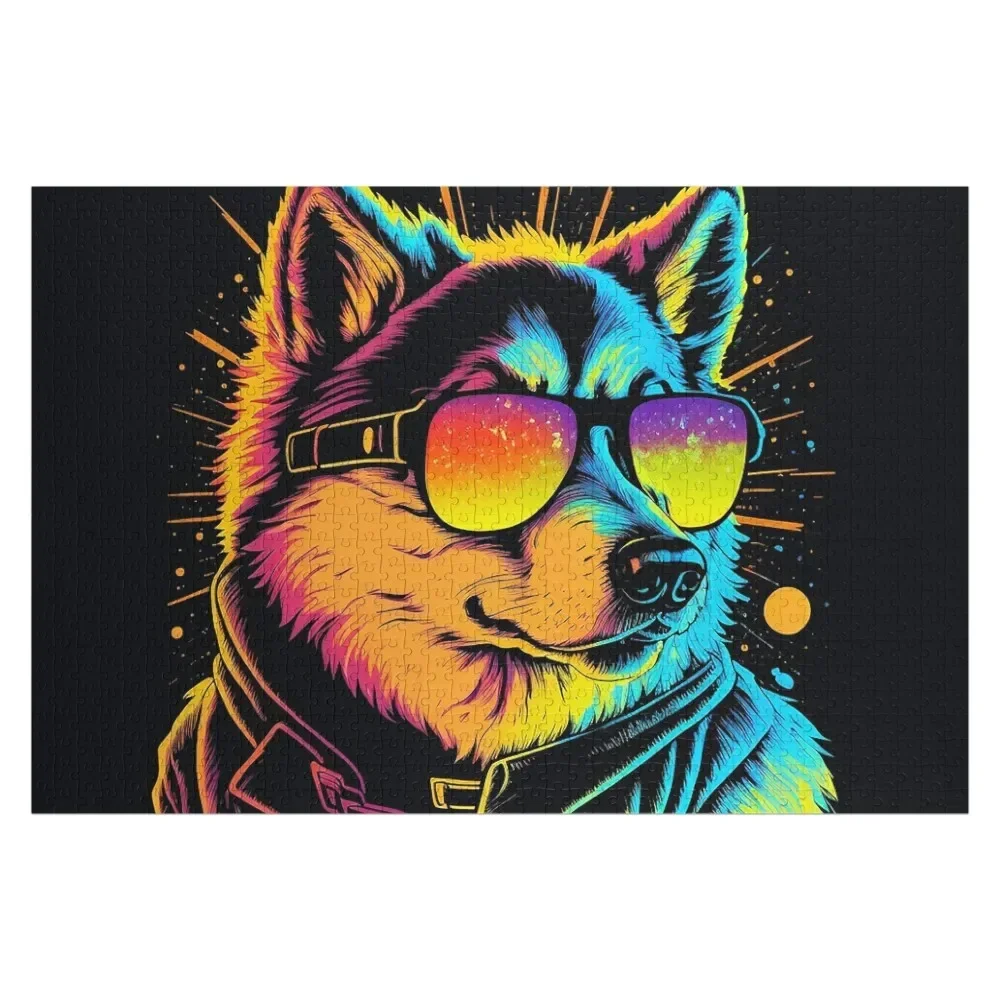 Biker Husky Jigsaw Puzzle Personalized Gifts Baby Toy Personalized For Kids Wooden Jigsaws For Adults Puzzle