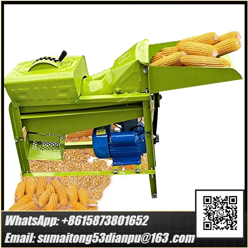 Corn Thresher Machinery High Rate Small Multi-function Engine Manual Thresher Grain Beans Maize Wheat Peeling Threshing