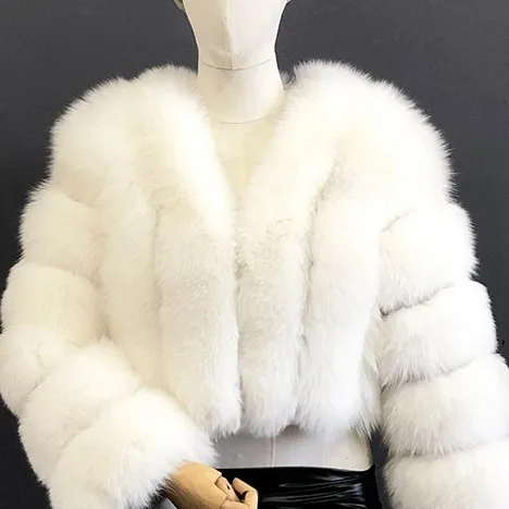 معطف فرو الثعلب المقلد لعام 2025 معطف فرو دافئ وسميك للأطفال