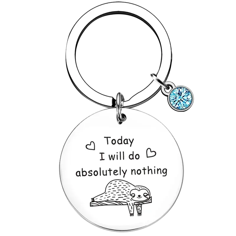 Sloth Lover Keychain Animal Gifts Sloth Friendship Gifts Sister Gift Gift Daughter Gift Best Friend Key Chain Pendant Jewelry