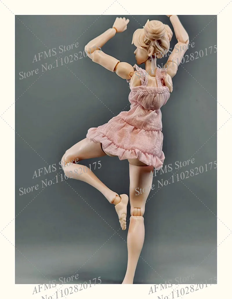 Figura coleccionable a escala 1/12, vestido de princesa, tirantes sin mangas, ropa de Anime apta para cuerpo de figura de acción de soldado de 6 pulgadas para mujer