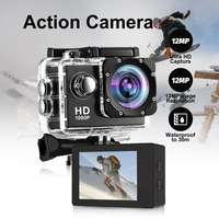 Action camera 1080P 2.0-inch Underwater 30M Waterproof HD Outdoor Shooting DV Riding Diving Head-mounted Sports camera