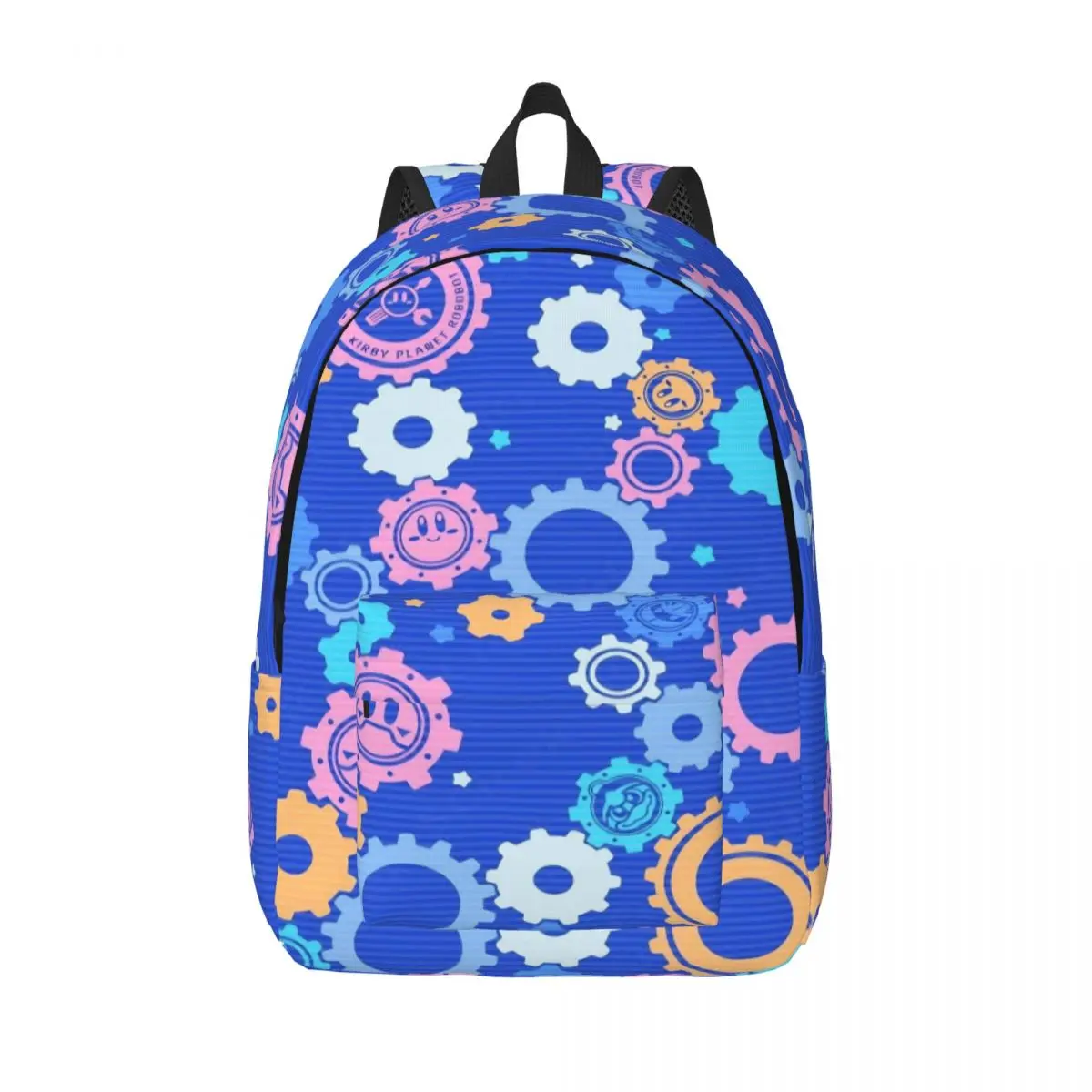 

Pink Kirbys Funny Game Backpack for Men Women Cool High School Hiking Travel Daypack Laptop Computer Shoulder Bag with Pocket