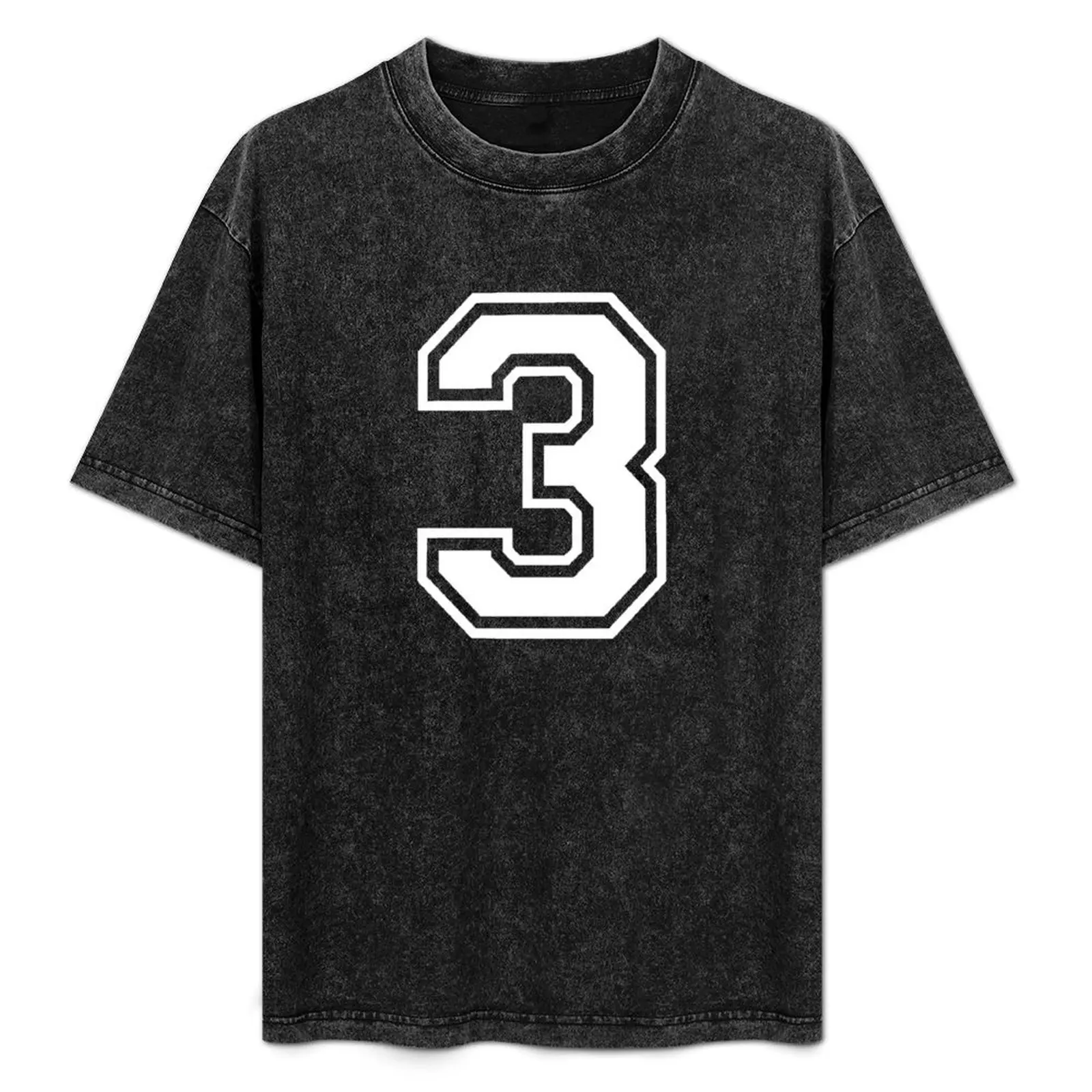 

Number 3 Three T-Shirt graphic t shirts tops hippie clothes men graphic t shirts