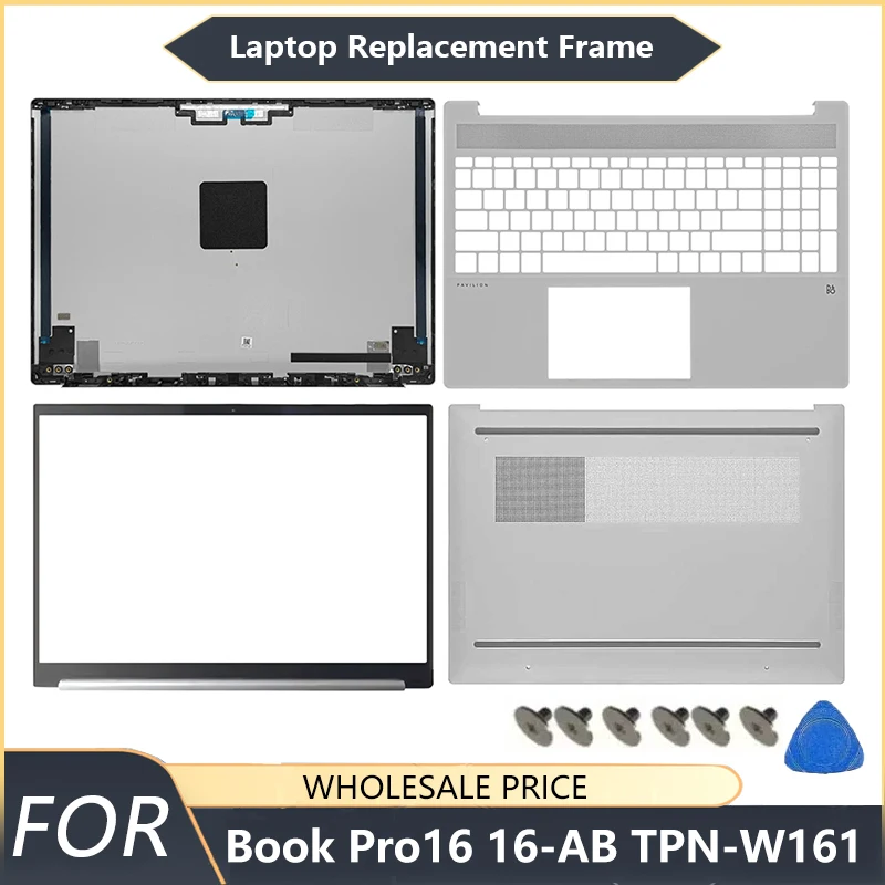 

NEW For HP Book Pro16 16-AB TPN-W161 2023 Laptop LCD Back Cover Front Bezel Palmrest Bottom Case accessory replacement frame