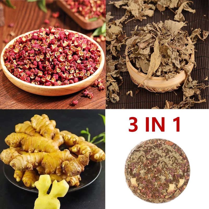 Natural Mugwort Ginger Pepper Compressed Herbal Foot Bath Cake,Non-woven Filter Bag Included,Foot&Body Bath to Relax Tired Feet