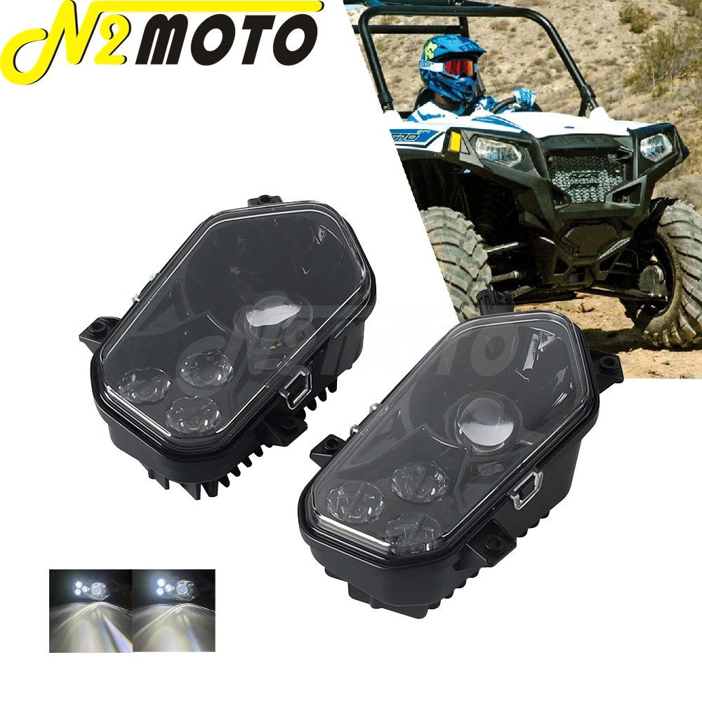 

Для Polaris светодиодные фары дальнего/ближнего света, левая и правая фара для Scrambler 1000 Sportsman 400 450 500 570 800 850 1000 High Lifter