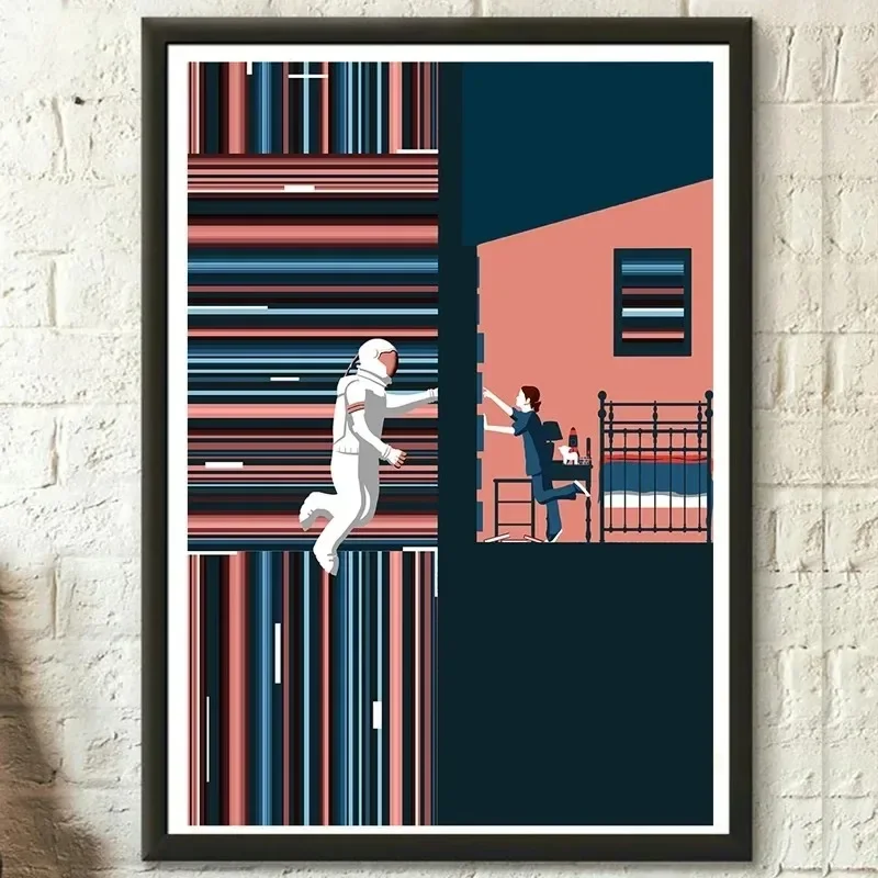Pintura en lienzo del espacio interestelar, póster impreso, imagen artística en la pared, decoración moderna de moda para el hogar, adecuada para sala de estar y dormitorio