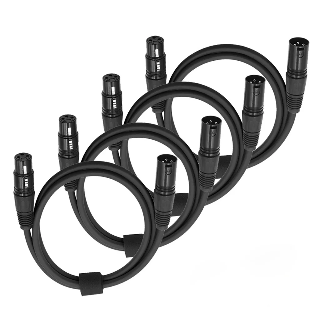 

10pcs Audio Line Par 3-Pin DMX Cable for Moving Head Light Stage Lighting Work Waterproof Flexible PVC Jacket