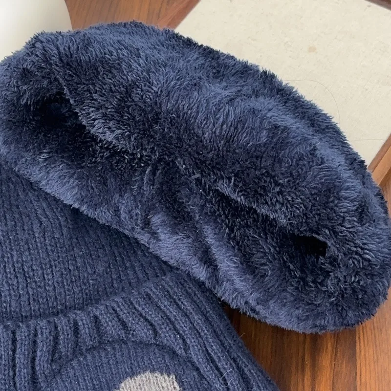 شتاء دافئ أفخم محبوك الثلوج الرجال النساء قبعة أنيقة على الموضة للجنسين جديد في الهواء الطلق Coldproof سدادات حماية الأذن قبعات صوف القبعات للنساء #6