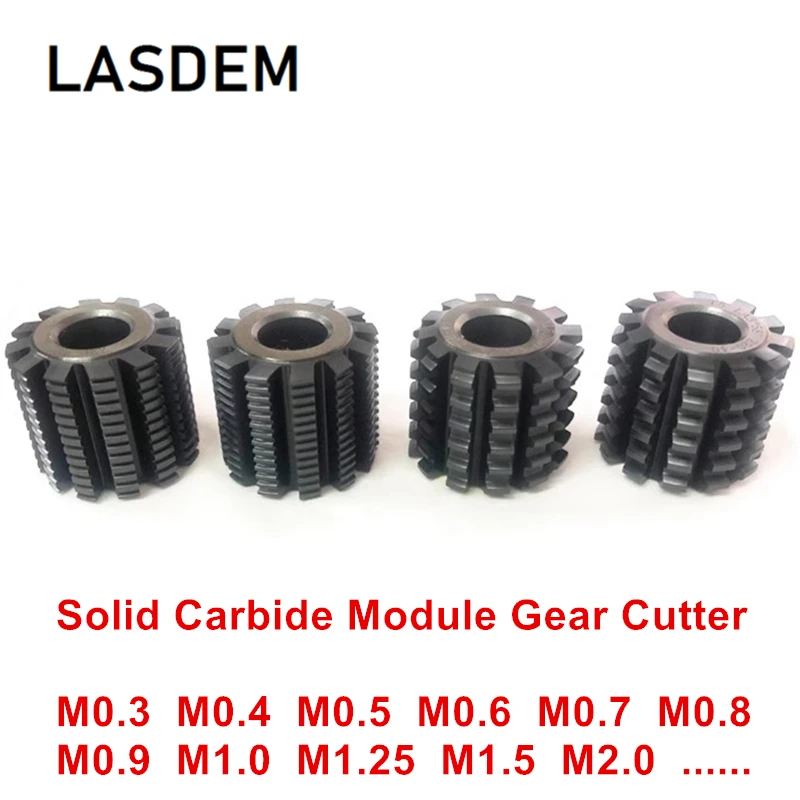 3pcs M0.5 20 degree 30*32*16mm Solid Tungsten Carbide Gear Hob Module Cutter