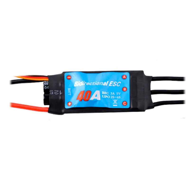 Zmr bidirecional 12a-200a esc sem escova bidirecional para carro de controle remoto hélice subaquática pneumática