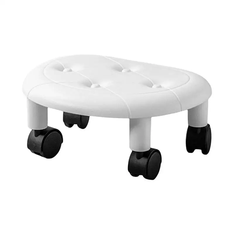 

Low Stool With Wheels Pulley Wheel Stool Pedicure Stool 360 Degree Swivel Low Roller Seat Rotating Low Stool Portable For Home