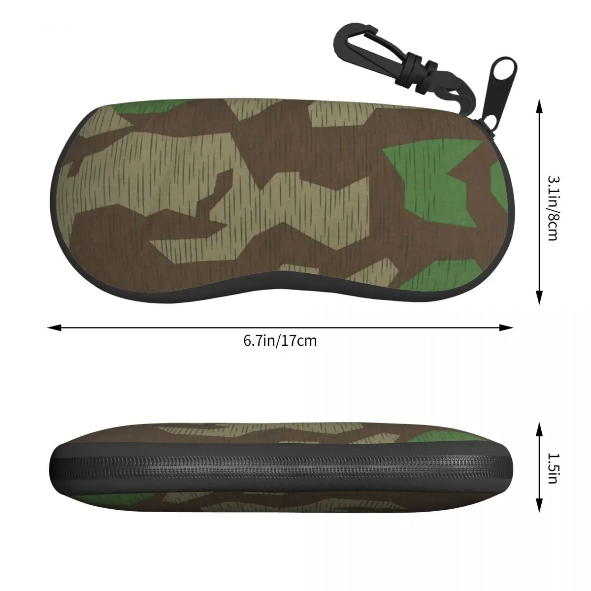 Custom Splittertarn Camouflage Splinter Camo Shell Eyeglasses Case Men Women Cute Germany Glasses Case Sunglasses Box Pouch