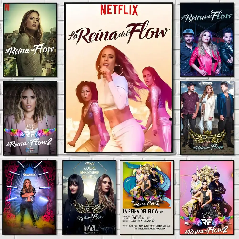 The Queen of Flow TV Poster Stickers, suitable for game rooms, bedrooms, corridors, home wall art decor, gifts