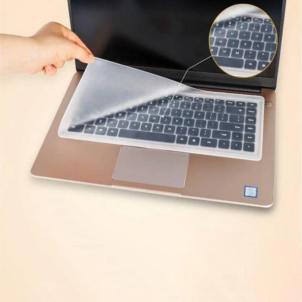 1pc Soft Clear 10-17 cal silikonowy żel wodoodporny pyłoszczelny ochraniacz klawiatura notebooka pokrywa laptopa folia ochronna na klawiaturę