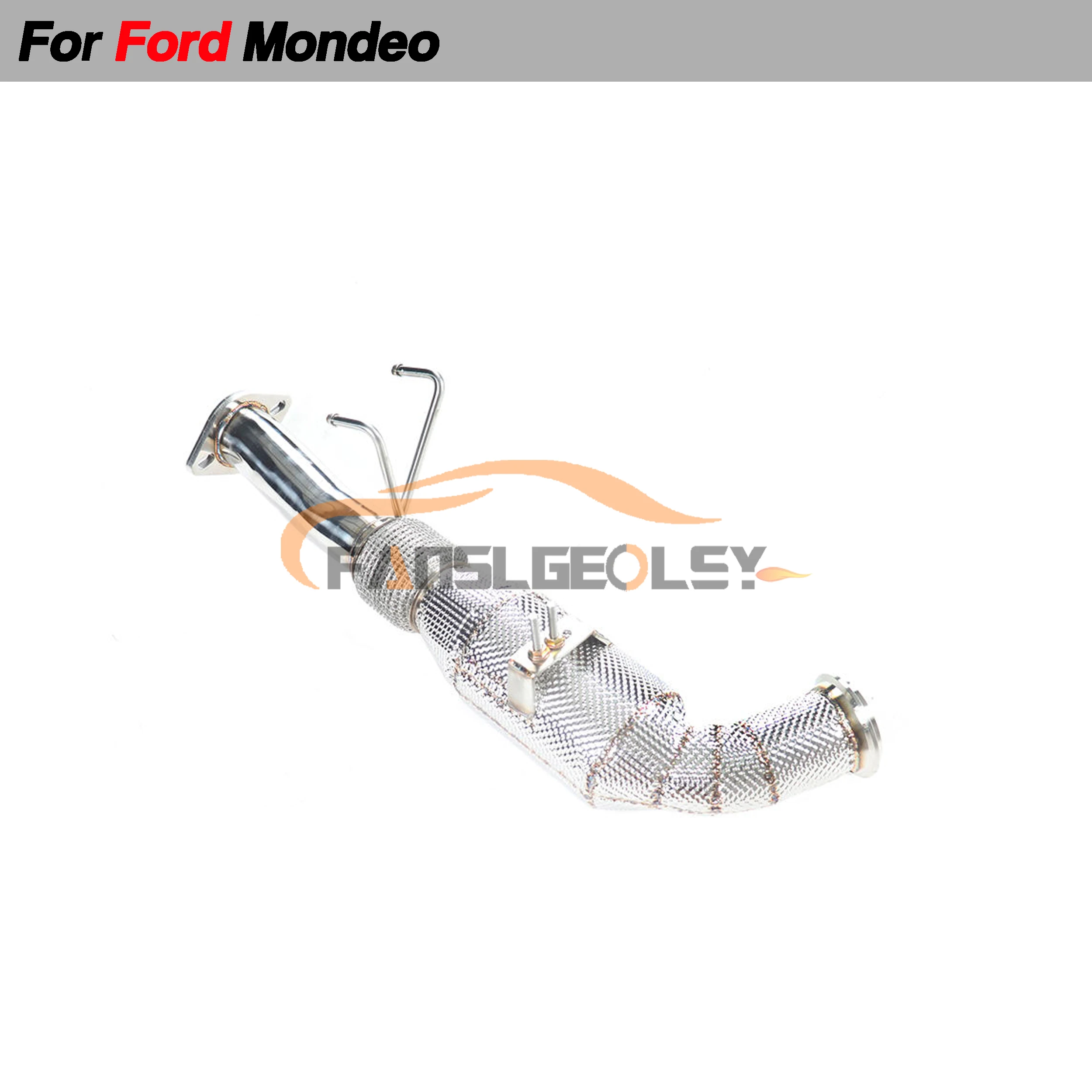 For Ford Mondeo 2.0T Stainless Performance Downpipe Exhaust System With Heat shield and catalytic converter Headers