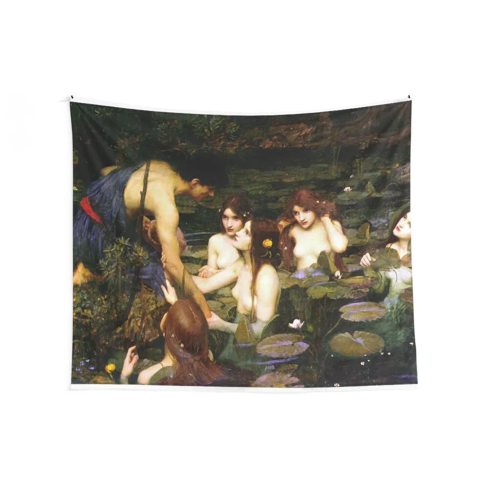 Waterhouse Hylas and the Nymphs Manchester Art Gallery 1896 Tapestry On The Wall Room Decor Cute Tapestry