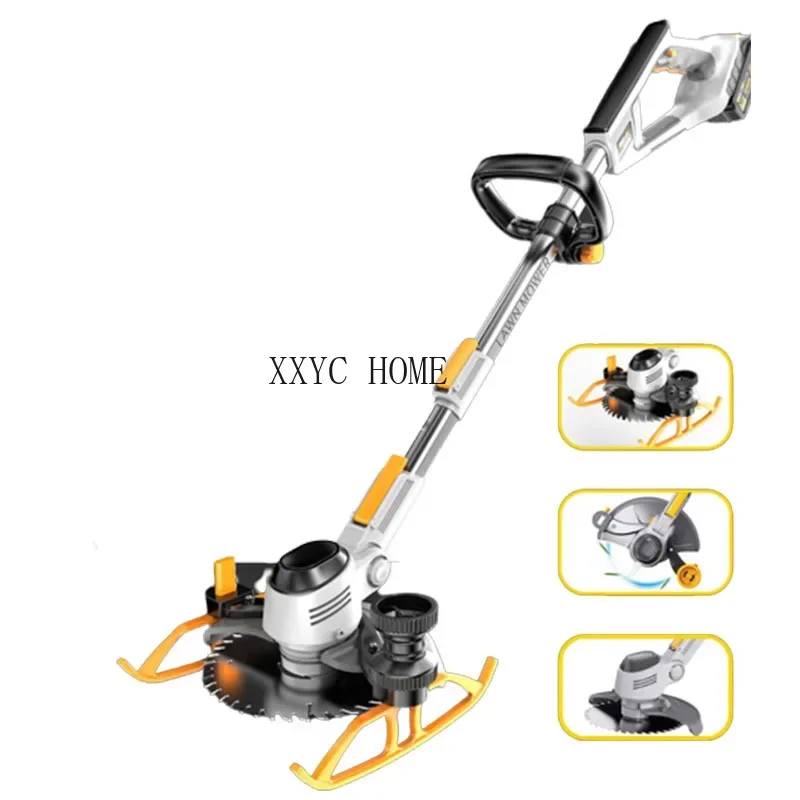 

Handheld Electric Lawn Mower Retractable Home Grass Trimmer Length Adjustable Garden Pruning Power Tools