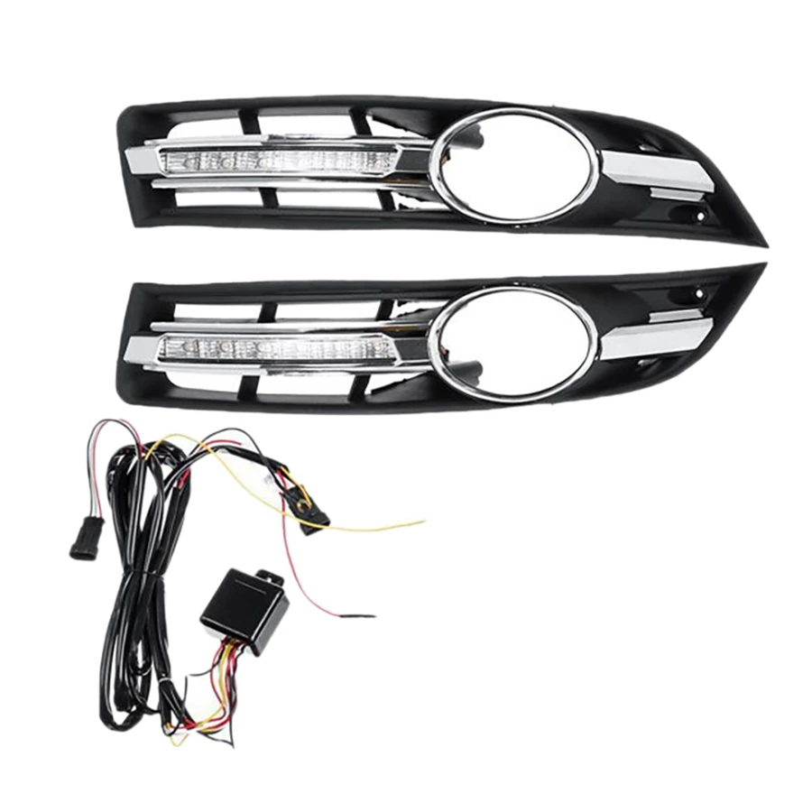 

Car LED DRL Daylight + Fog Lights + Harness Kit for Passat B6