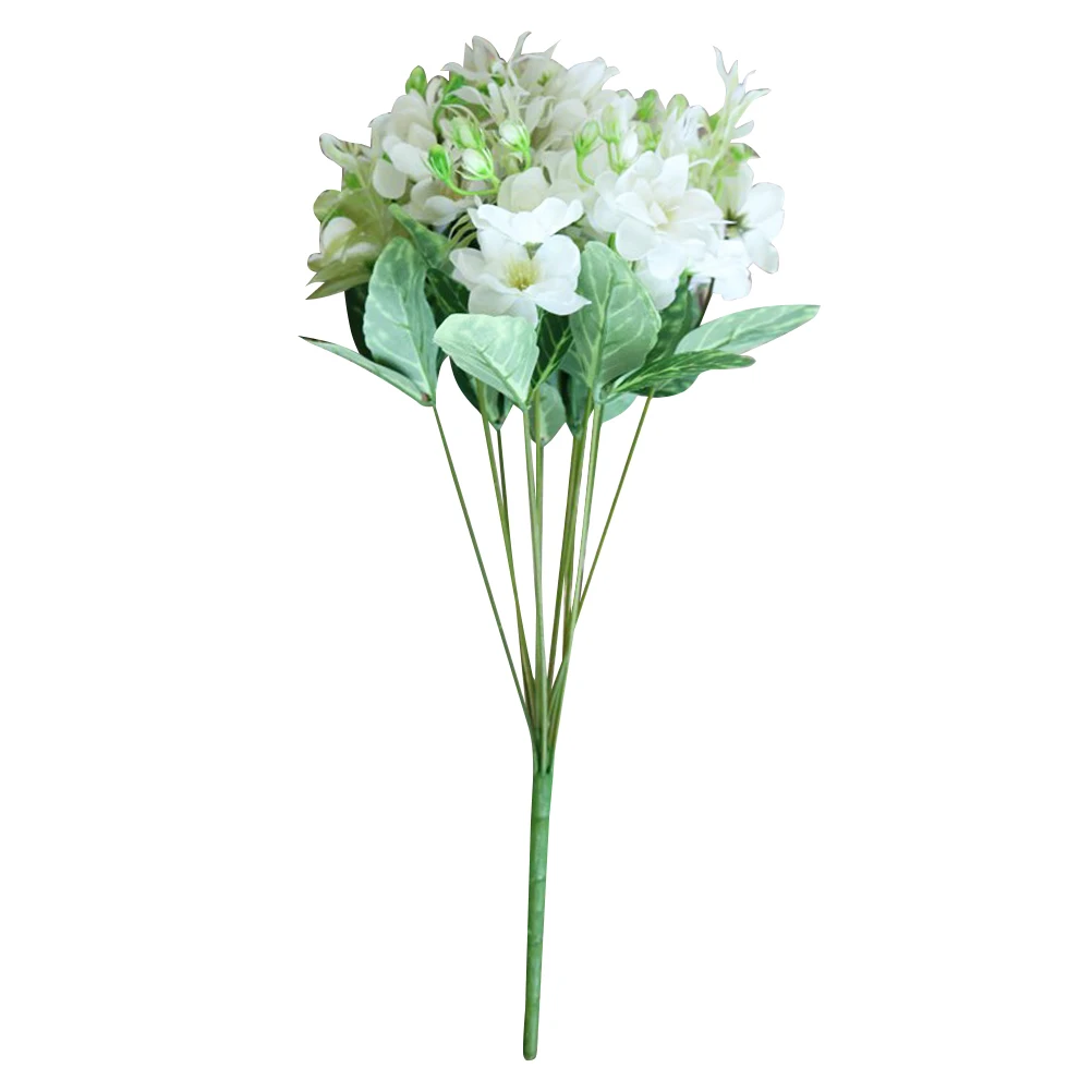 

Artificial Gardenia Flowers Faux Plants Simulation Wedding Decor Indoor Fake Long Lasting Home Office Props