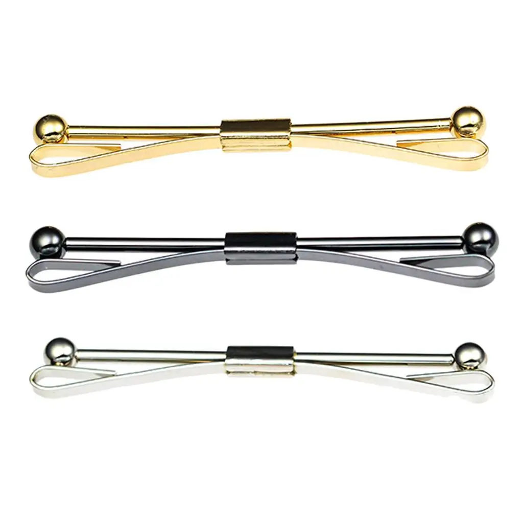 Elegant Fashion Tie Collar Pin Shirt Clip Brooch Jewelry Accessories for Men's Dress Shirt Meeting Dating