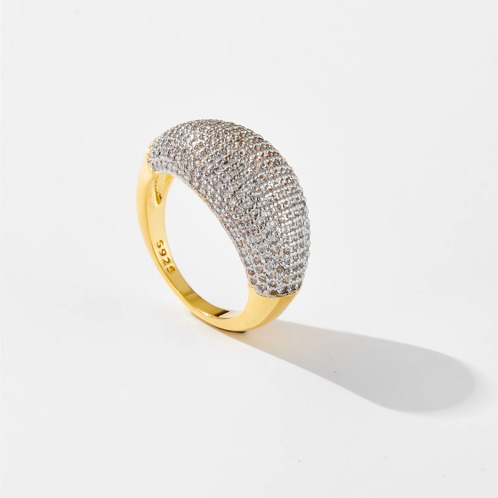 Wewant 925 Sterling Silver pierścionek Pave kobiet 2024 modne ładne luksusowy ślub prezent urodzinowy dla matki biżuteria