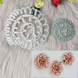 Nowa spiralna kwiatowa matryca do cięcia metalu kwiaty forma scrapbooking dekoracyjna tłoczona dekoracja albumu fotograficznego tworzenie kartek DIY handicraft