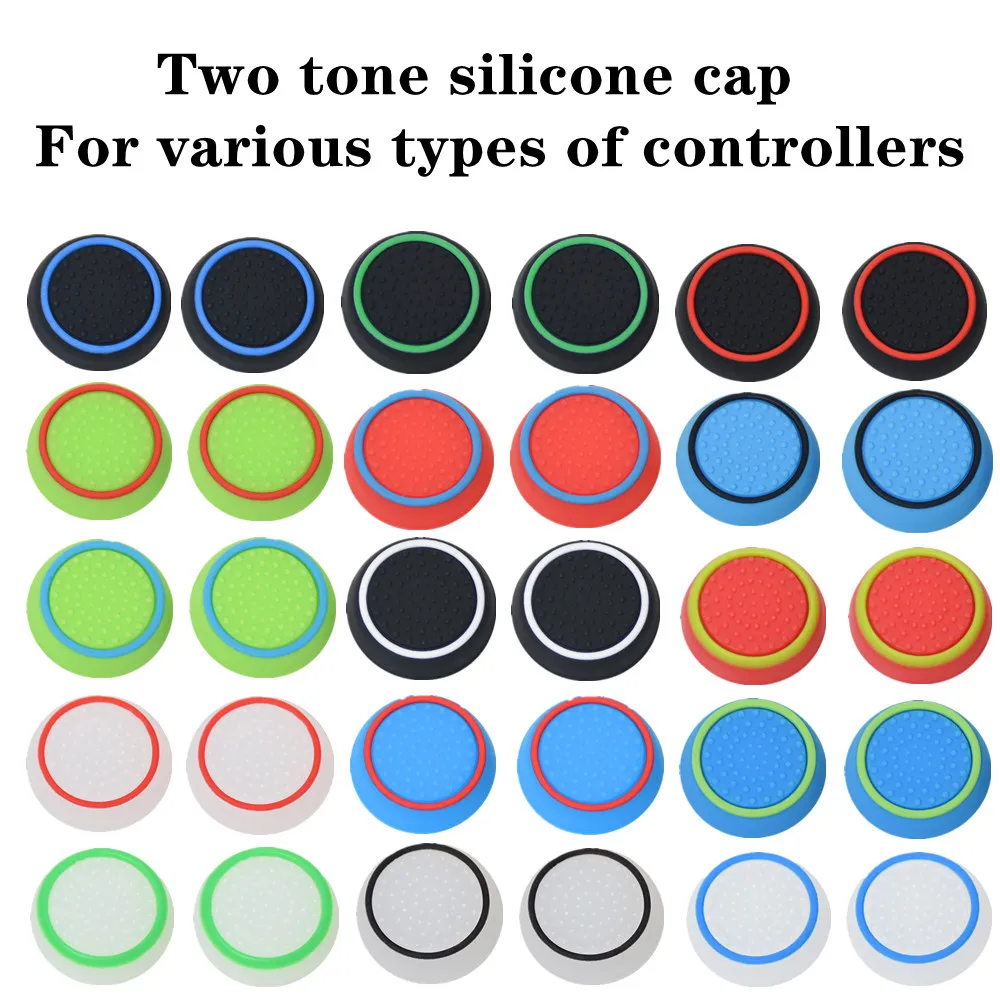 Soft Silicone Anti-Slip ThumbStick Grip Cap For Playstation 5 PS5 Slim PS4 PS4 Slim PS4 Pro Xbox Series X/S ONE 360 E Controller