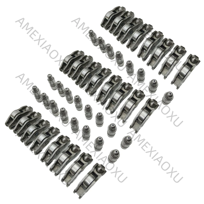 24Pcs Intake & Exhaust Hydraulic Lifters Rocker Arms Kit Fit For Q7 Q5/SQ5 A8 A7 06E109417E 06E109417P 06E109417H AMEXIAOXU