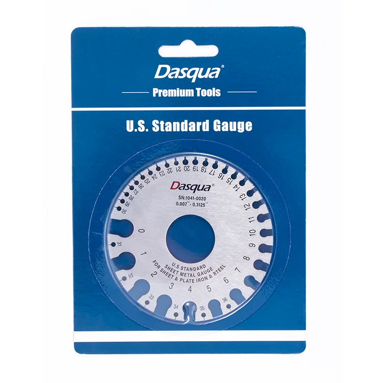 

Dasqua 0-36mm hardened stainless steel heavy wire and sheet metal gauge satin finish for easy reading