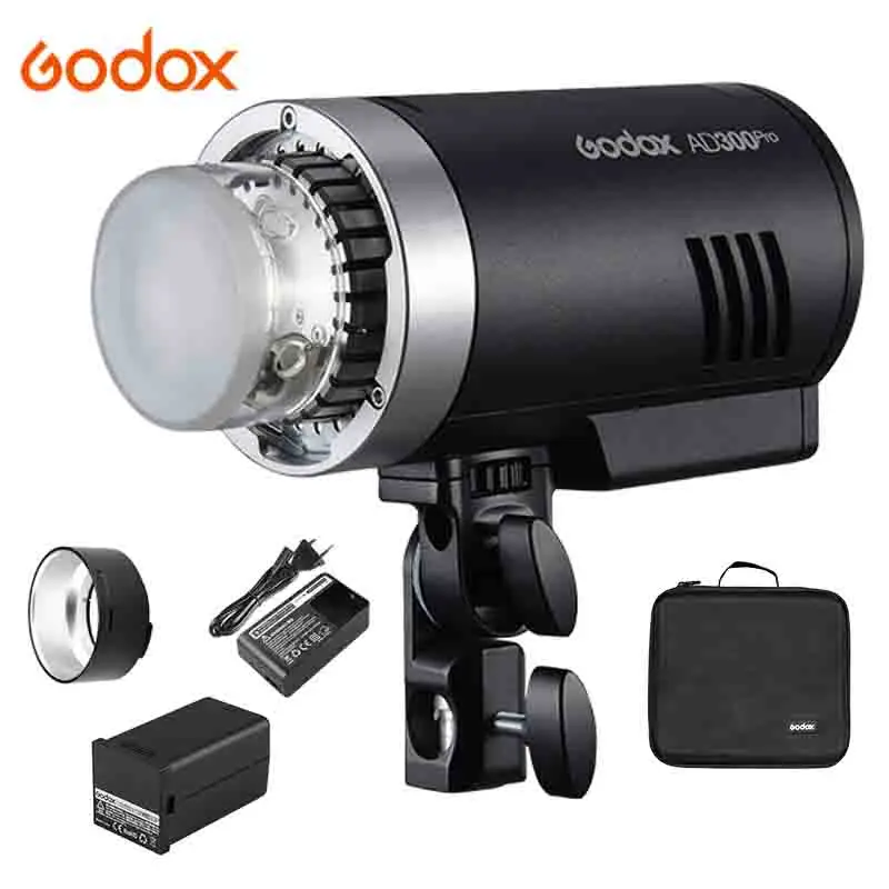 

Godox AD300Pro Outdoor Flash Light 300Ws TTL 2.4G 1/8000 HSS for Canon Nikon Sony Fuji Olympus Pentax for X3 Flash trigger