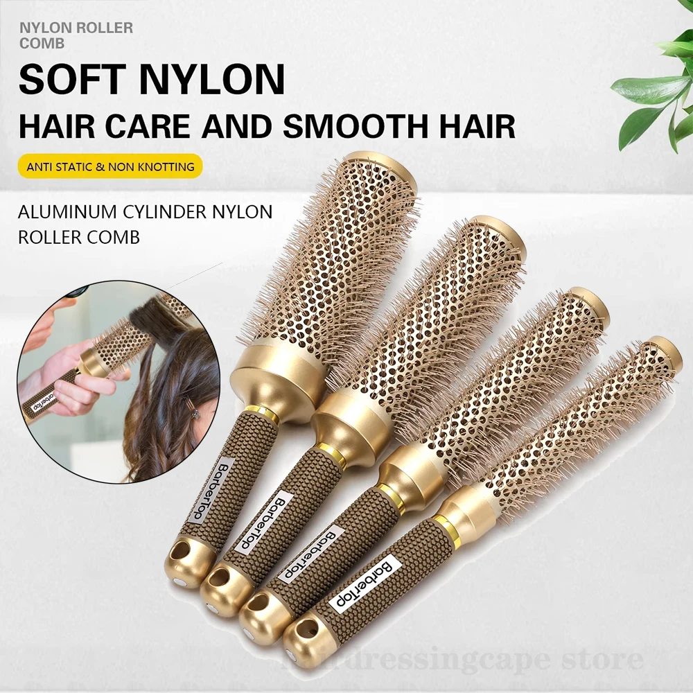 

Salon Comb Styling Tools Round Hair Comb Hairdressing Curling Hair Brushes Combs Hairdressing Supply