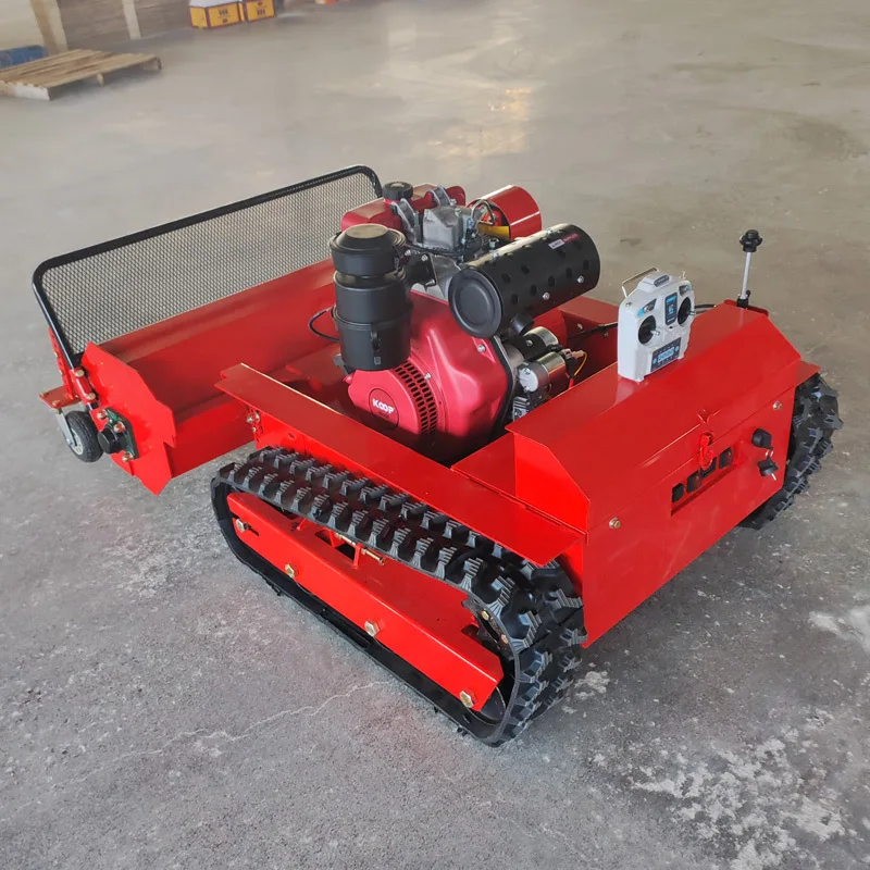 Hot Selling  Lawn Mower Crawler Type 80-120cm Cutting Width Grass Cutting Machine Robotic Lawn Mower