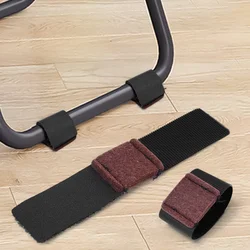 2/4/6PCS Non-Slip Chair Leg Felt Pads Table Foot Holder Hook Loop Fasteners for Office Chair U-shaped Iron Pipe Protection Cover