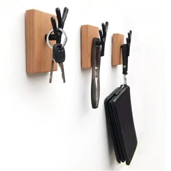 Iron Branches Hook Multifunctional Solid Wood Japanese Wall Hooks Hanger Coat Key Storage Decorative Hooks Household Accessories