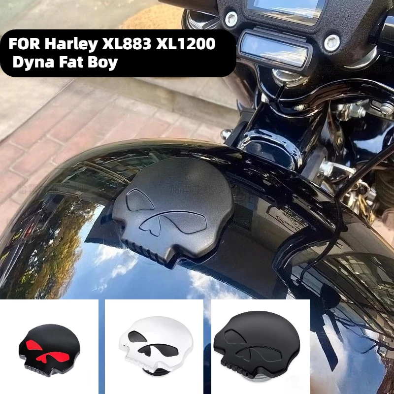 

Крутая крышка топливного бака в стиле ретро для мотоцикла, подходит для Harley XL883 XL120 Dana, аксессуары для мотоциклов с ЧПУ, крышка топливного бака с изображением призрачного лица и черепа