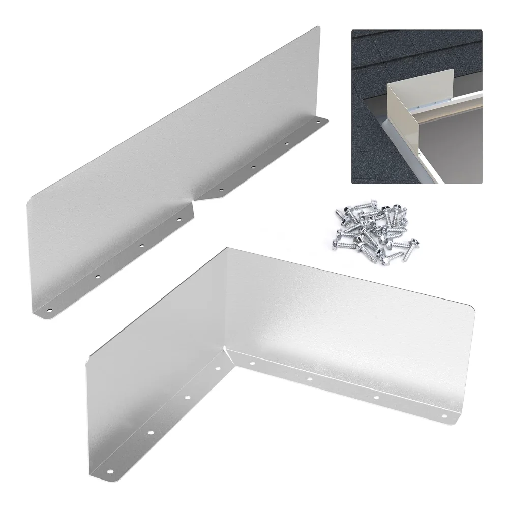 

Панель-отвод для водосточных желобов из серебристого алюминия для надежного водоотвода и долговечности