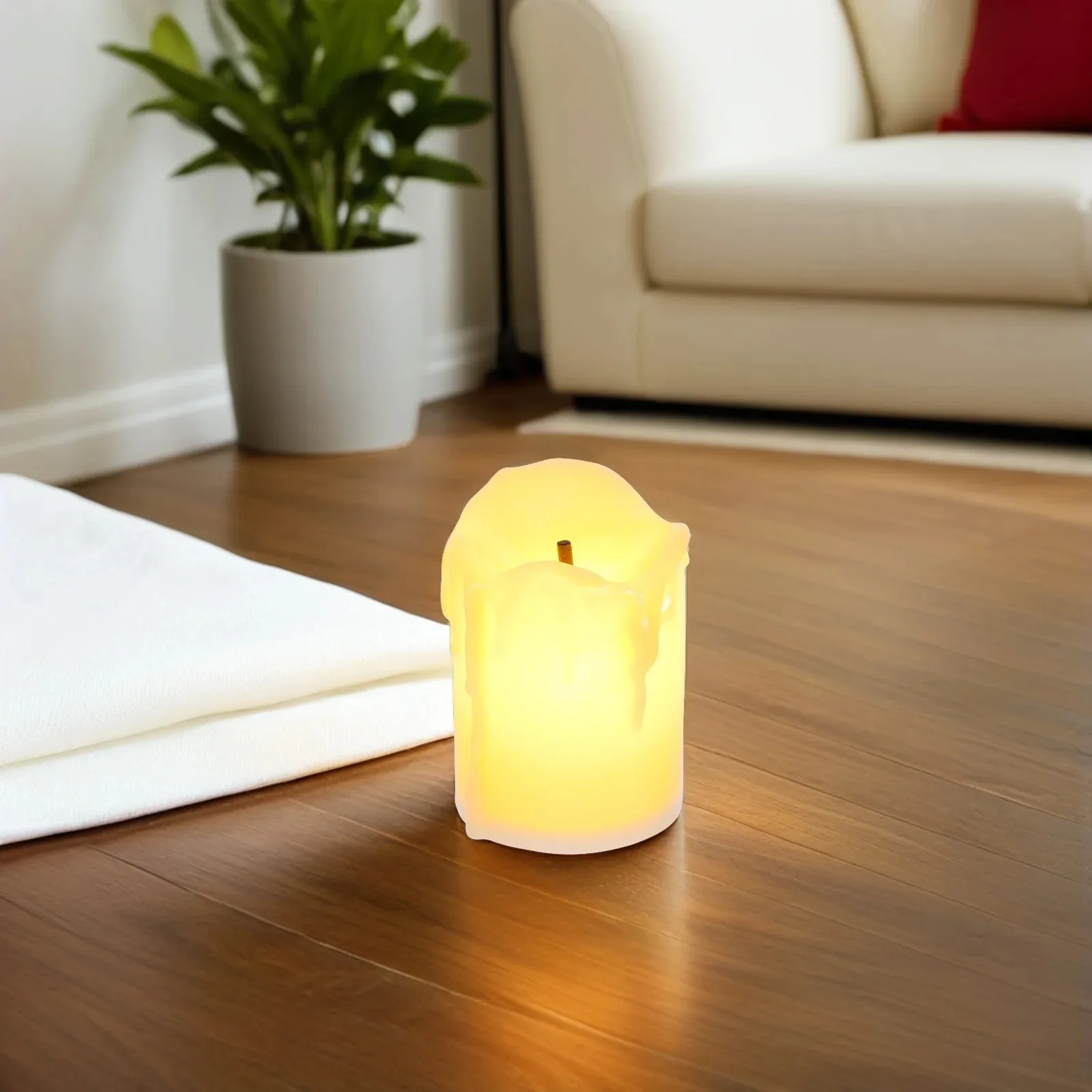 5pcs Led Flickering Lights Flameless Tealight Lamp For Party Decorations Home Bar Cafe Night Light Candlestick Decoration