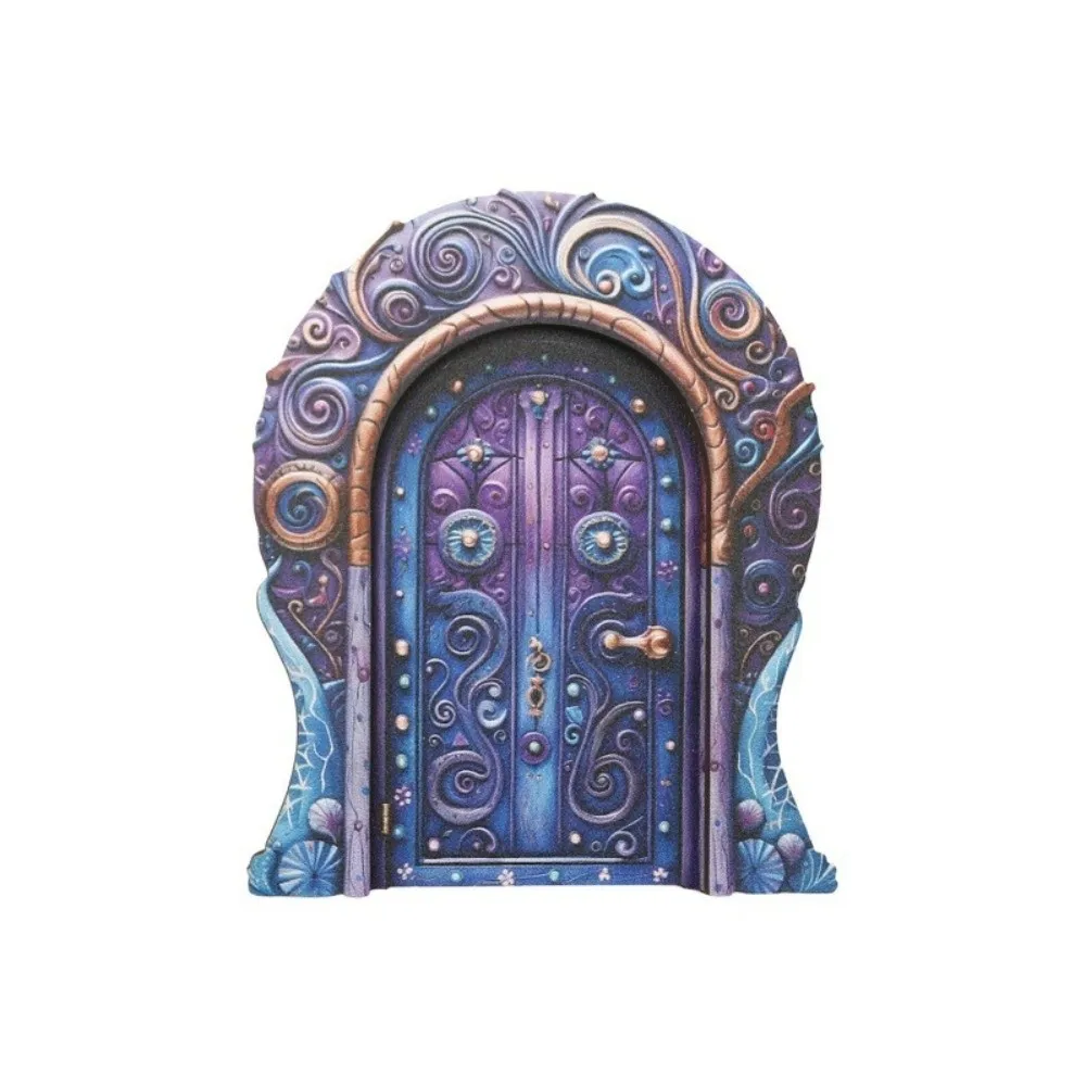 Exquisite Wooden Fairy Door Hand Painted Miniature Fairy Garden Door Mini Size Rustic Finish Garden Miniature Door Fairy Home