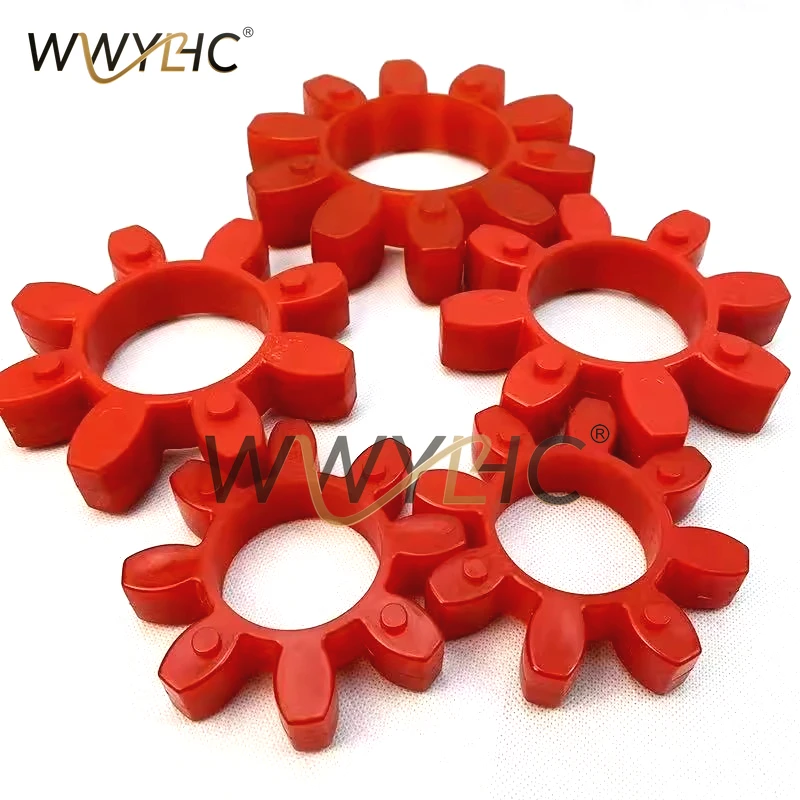 5pcs Hollow Plum Blossom Coupling Elastic Buffer Gasket Rubber Pad Octagonal Polyurethane Pad