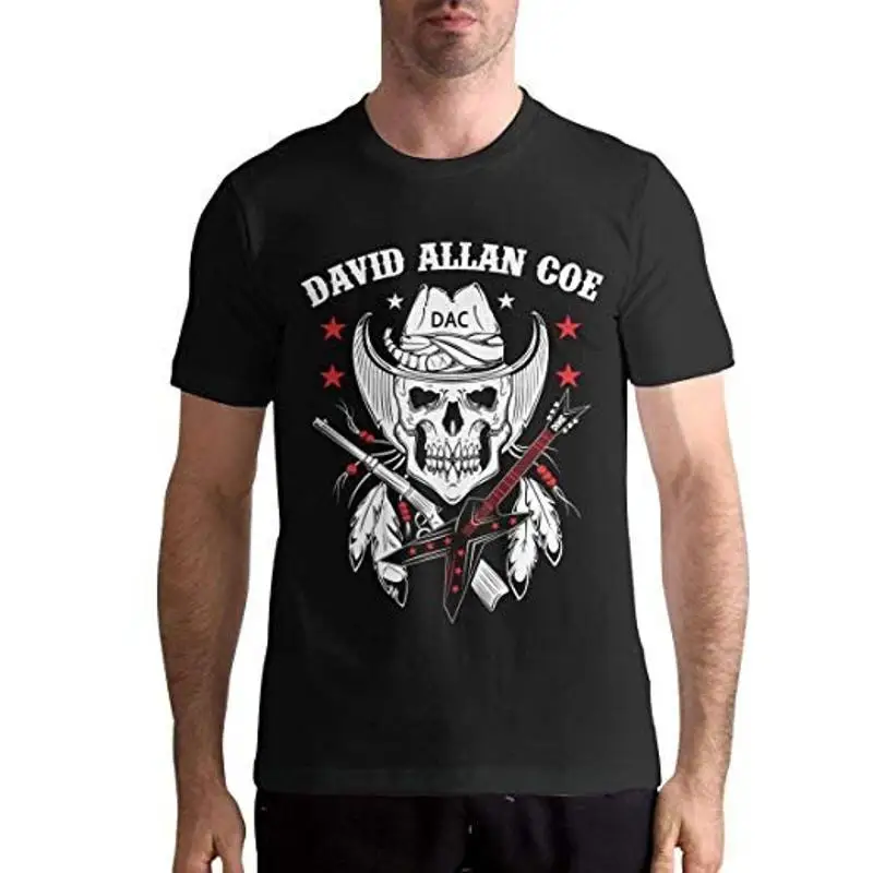 David Allan Coe Mans T shirt Black All Sizes short sleeve 2F300