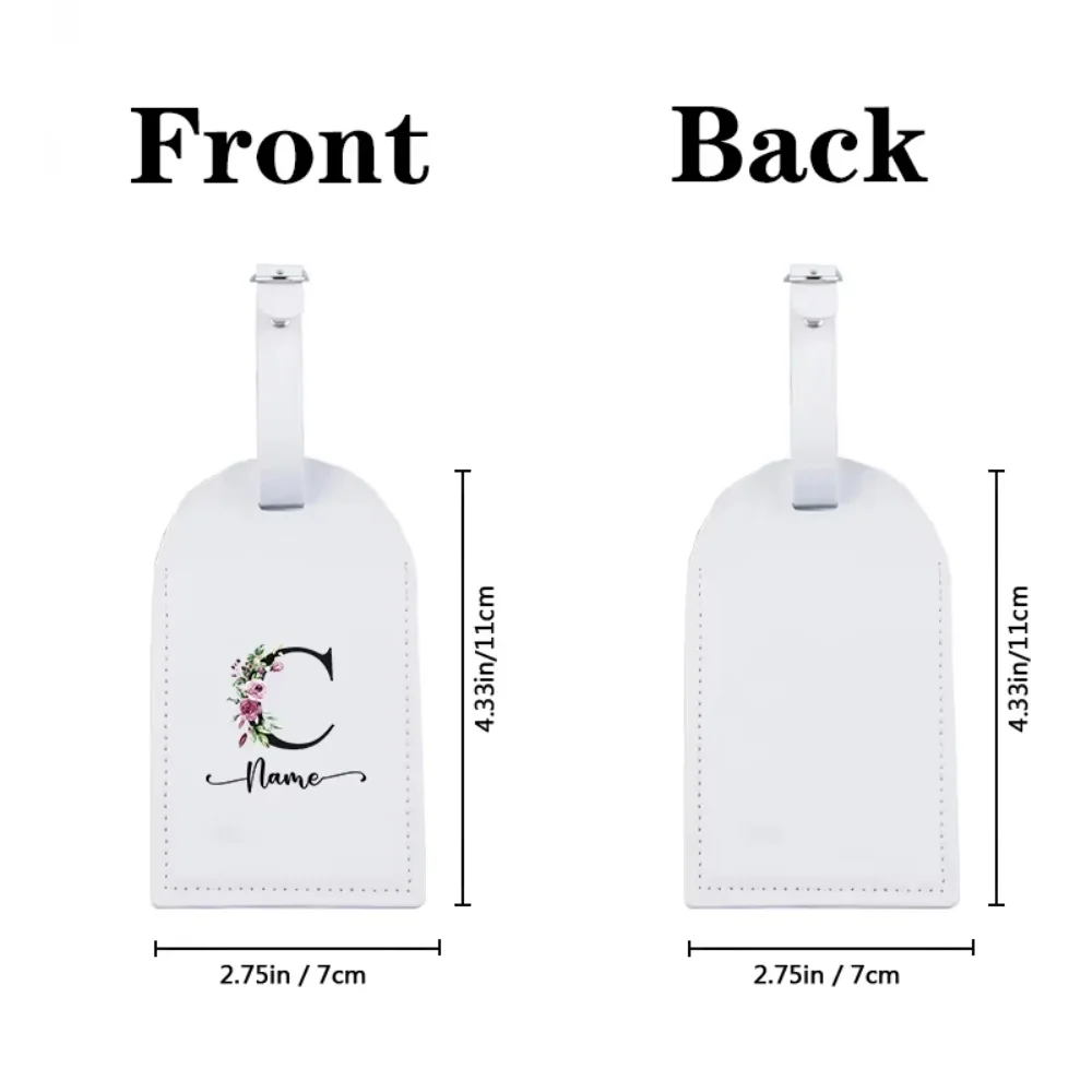 26 Letters Customized Name Luggage Tag, Personalized Durable Creative Suitcase ID Travel Accessory Gifts for Family Members