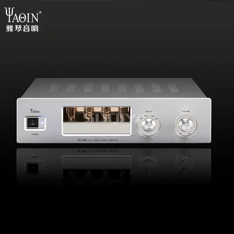 SUQIYA-Yaqin VK-2100 Tube Amplificador, Vesícula Biliar Frontal, Amplificador De Pedra Traseira, Tubo De Febre HiFi, Alta Potência Casa