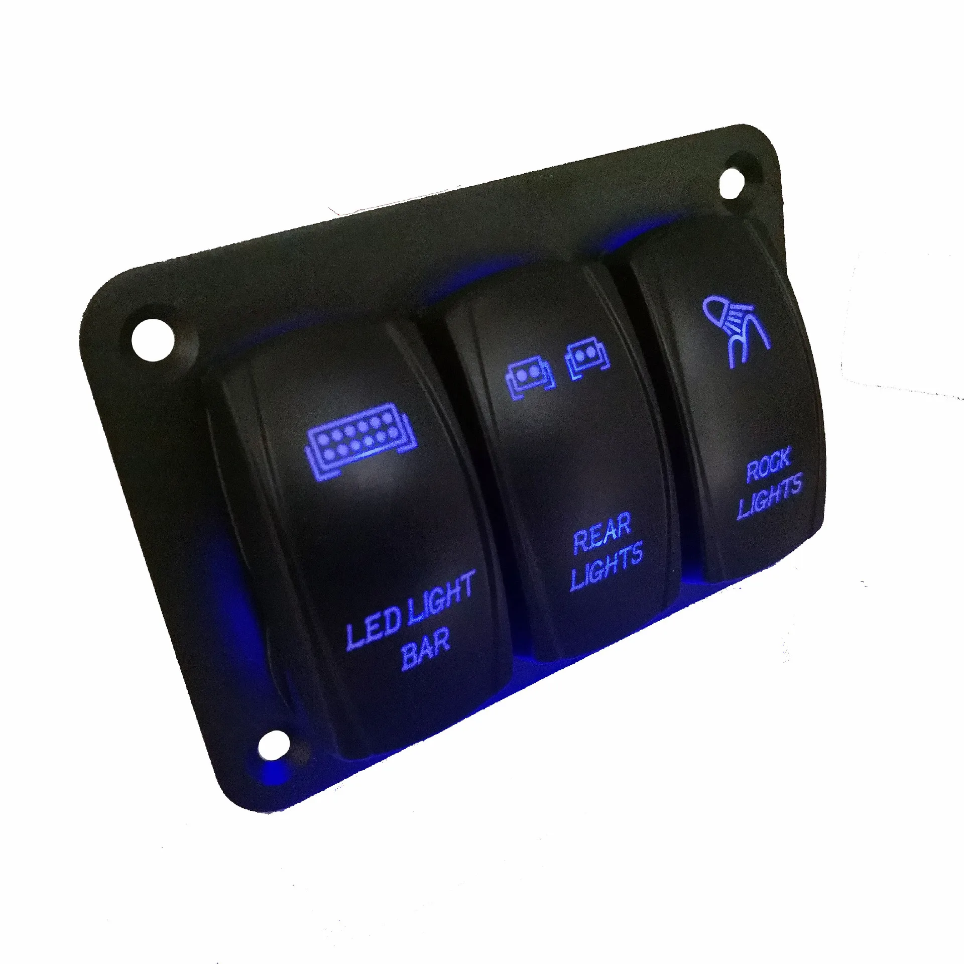 Automobile modified panel switch 3gang boat switch combination, single row switch pattern