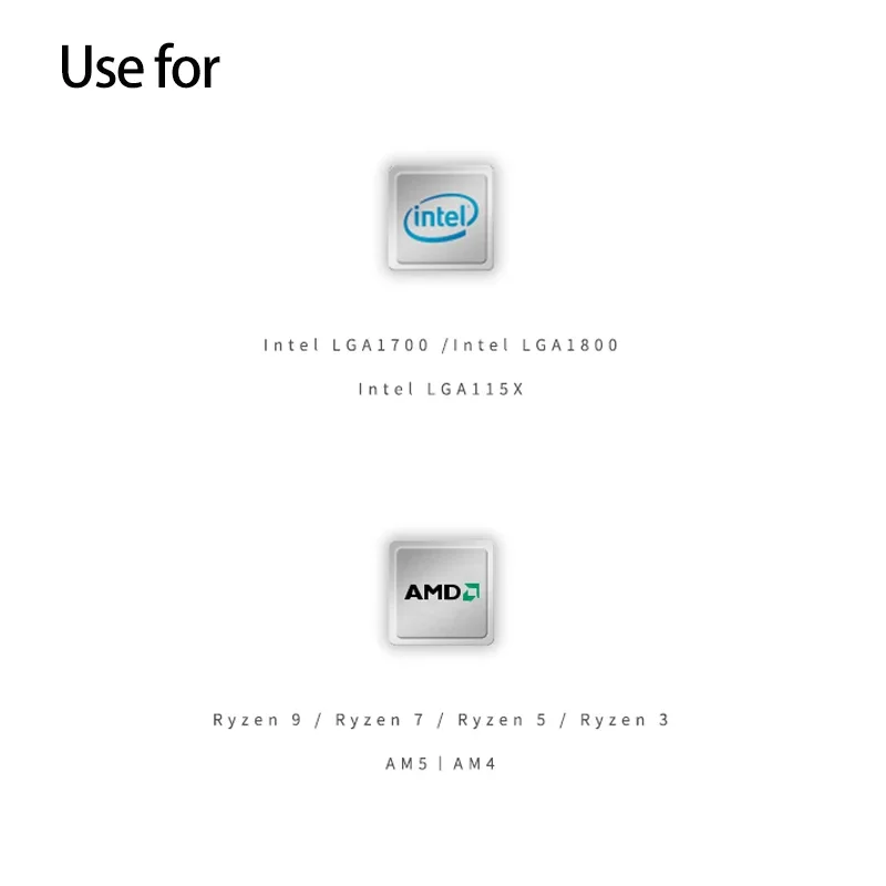 Bykski CPU-XPR-EX-I/M Acryl-CPU-Wasserblock für INTEL LGA 1700/1800/115X/ AMD Ryzen 9 AM5 AM4 0,08 mm Mikrokanal-Wasserkühler