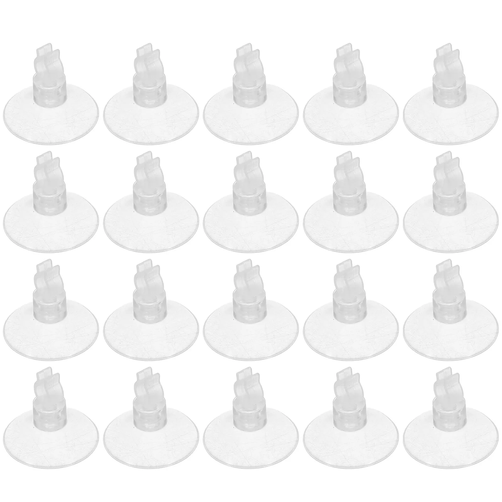 

20pcs Suction Cup Light Holders Clear Multifunctional Hooks Outdoor Holiday Decorations String Lights Hangers Window Aquarium