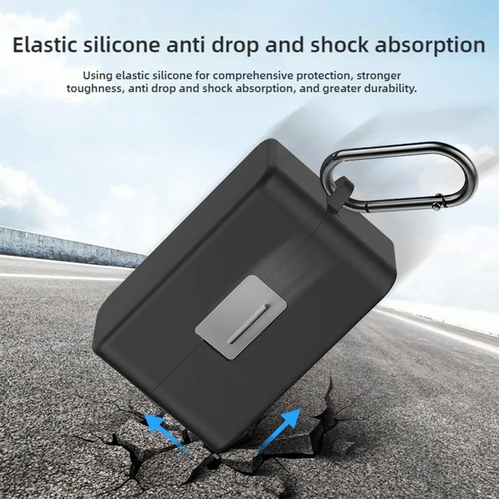 For DJI Mic Mini Charging Box Protective Cover Silicone Protective Case Wireless Microphone Scratch-proof Protector Case Dustpro