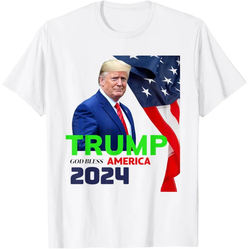 

Trump God Bless America 2024 For President 47th T-Shirt