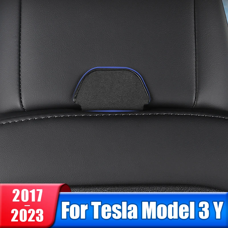 

Car Headrest Hook For Tesla Model 3 Y 2017- 2021 2022 2023 2024 Rear Seat Headrest Hanger Storage Grocery Bag Hook Accessories